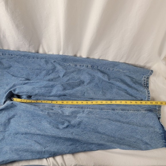 Carhartt Men's Relaxed Fit Blue Jeans B17-STW Blue Denim Medium Wash Size 48x30 - Picture 8 of 10